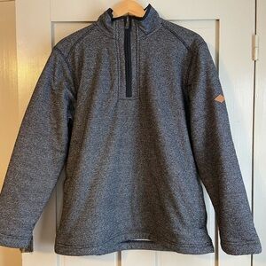 Orvis Black and White Textured Pullover